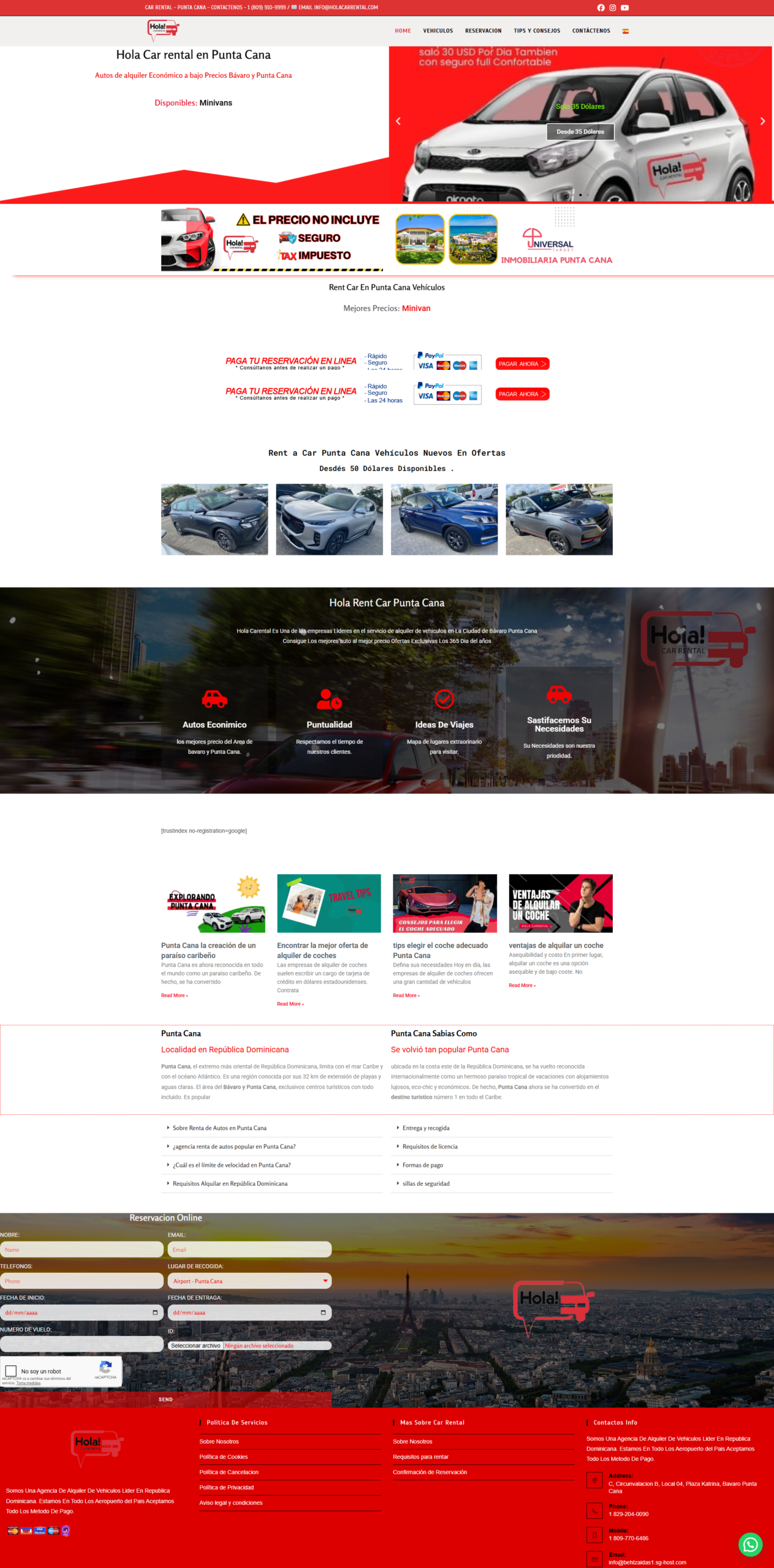Hola Car Rentals.
